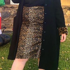 Vixen by Micheline Pitt Leopard Print Pencil Skirt, 2X
